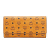 Quasi-new product MCM artificial leather long wallet wallet unisex cognac color gift