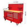 Wen Yijia European and American tool trolley heavy-duty workshop auto repair mobile repair tool cabinet multi-function trolley red