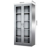Jingku KINKOCCL201 stainless steel glass file cabinet storage cabinet industrial equipment cabinet workshop tool classification storage cabinet glass