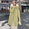 Yalu long down jacket female designer high-end fox fur collar 2025 new winter thickened jacket