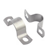 Jinchao 304 stainless steel thickened riding clamp pipe clamp bracket pipe buckle throat hoop water pipe clamp fixed U-shaped buckle pipe hoop M20 (5 pieces) thickened