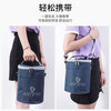 Cheguimu insulated bag lunch box bag stew beaker insulated bucket bag outdoor picnic bag lunch box large capacity round insulated box