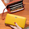 Sephoron Genuine Leather Long Zipper Wallet Feminine 2026 New Yellow Lucky Hand Bag for Mobile Phone Soft Cowhide Handbag Yellow DC5A561405