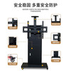CREAINSUN Changshuo TV mobile stand movable TV stand box integrated mobile cart 50-86 inches all-in-one machine conference screen audio and video conference mobile floor stand black sand pattern with box spring door lock