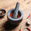 Sheli retro kitchen household grinder stone mortar manual garlic pounder masher pestle garlic masher granite pestle