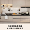 Ji Litian customized whole house customized kitchen cabinets and stove integrated household quartz stone countertops integrated kitchen cabinets cupboards storage cabinets 629/wall cabinet extension meters