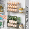 Sungsa refrigerator egg storage box food-grade crisper side door special storage egg rack flip egg tray transparent flip egg box can hold 30 pieces