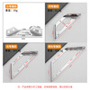 Jingluo corner code triangle bracket stainless steel thickened fixed corner bracket bracket connector angle iron multi-functional corner code extra large