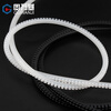 Guwanji Utilized Cable Guard with Free Insulation Protective Cover, Toothed Protective Belt, Toothed Cable Cover Accessories, White KG-010 (10 Meters/Roll)