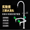 Jingxingong all-copper plastic spray laboratory triple faucet laboratory general education factory three-mouth faucet water nozzle single cold