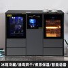 Meilingda household modern light luxury fully automatic intelligent remote control solid wood tea bar machine ice and hot water dispenser living room tea and water integrated cabinet sideboard bottle sterilization cabinet red wine refrigerator refrigeration 712 solid wood high-grade gray (refrigerator freezer + disinfection cabinet) instant cooling type warm