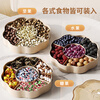 Jin Longxing Candy Box Snacks Dried Fruit Plate Living Room Household High-end Nut Fruit and Melon Seed Plate New Year Presentation Plate Double Layer with Cover