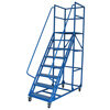 Yue Changsheng supermarket step ladder with wheels climbing car mobile platform ladder warehouse tallying ladder climbing ladder AA 2-step ladder to the ground 1.3 meters platform with wheels 2 brakes 2 orientations