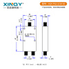 XINQY Xinqiyuan SMA RF microstrip power splitter 2/18G one-to-two 2000-18000MHz power splitter combiner XQY-PS2-2/18-SE