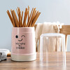 Chopstick barrel, chopstick cage, chopstick box, removable plastic drain chopstick holder, household chopstick cage, kitchen tableware storage rack, chopstick barrel, chopstick basket with lid