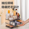 Deli transparent desktop storage box series pen holder multifunctional fashion simple large capacity freely stackable drawer type large drawer storage box PJ212