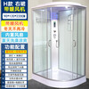 Wulang Machinery (including door installation) integrated shower room 3C tempered glass shower room integrated bathroom shower room shower room luxury model 90X120 left skirt with warm air