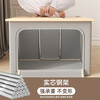Nature House Clothes Storage Box Home Fabric Organizing Box Wardrobe Clothes Folding Basket Oxford Cloth Storage Box Artifact Smoke Gray - Single Window - Thickened Oxford Cloth 100L (60*42*40) Thick Steel Frame No Odor
