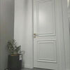 Solid wood door bedroom door interior door open paint door environmental protection paint sound insulation solid wood veneer double buckle line