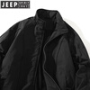 JEEP SPIRIT winter stand collar American short handsome bomber jacket cotton coat plus velvet thickened jacket men's top khaki 2XL (175-200)