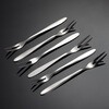 Xingfang Fruit Fork 304 Stainless Steel 5-pack European Cake Fork Fruit Pick Dessert Two-Tine Fork Household Small Fork