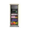Royalstar Ice Bar Refrigerator European Style Constant Temperature Red Wine Cabinet Hotel Home Living Room Refrigerator Mini Small Single Door Office Fresh Display Sample Tea Beverage Cabinet Retro Style 238L Milky White + Refrigerated + Freeze