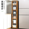 Trojan with door floor-standing kitchen rack storage household storage simple multi-layer dish cabinet sideboard spice cabinet kitchen utensils transparent door 60cm long - seven layers (four doors)