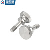 Guwanji 304 stainless steel high-head loose screws knurled hand-tightened step bolts anti-loosening screws and screws M4x20 2 pieces
