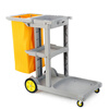 Multifunctional cleaning cart trolley hotel cleaning cart hotel linen cart bag property room service cart gray cleaning cart (thickened version) with cover