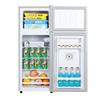 CHIGO 128-liter double-door refrigerator household small first-class energy efficiency refrigerated freezer small refrigerator rental dormitory office two-door power-saving fresh-keeping quick-frozen old-for-new 128DW purification and deodorization