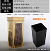 Hotel trash can lobby vertical stainless steel with ashtray commercial hotel corridor ktv elevator entrance fruit skin flower