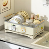 Yatu poetry 304 stainless steel kitchen dish rack narrow edge drain dish rack home storage rack dish rack