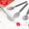 Jiamo disposable spoons 50 individually packed take-out plastic spoons high-end hard frosted ice cream spoons