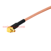 Dongfang Xupu RF connection cable RG316-MMCX-JW/SMA-KF (4 holes) MCX bent male to SMA female flange fixed RG316-MMCX-JW/SMA-KF (4 holes) 0.1m
