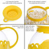 Ecolution Microwave Popcorn Maker 1.4L Oil-Free Glass Cup 3-in-1 Lid