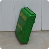 Small door green plastic letter box, backless outdoor rainproof hanging newspaper box, advertising delivery box, yellow