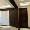 African red walnut wood door bedroom door set room interior door new Chinese style painted solid wood door whole house customization wood log customization