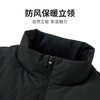 Dances with Wolves 90% goose down + graphene autumn and winter windproof stand-up collar men's down jacket 001 black 175