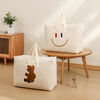 Kindergarten Quilt Storage Bag Large Capacity Moving Packing Bag Canvas Bag Clothes Storage Bag Quilt Baby Bear + Embroidery Style 8-11 Jin