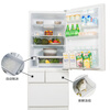 Panasonic refrigerator NR-E452SX-W 435 liter air-cooled frost-free refrigerator, micro-freezing, automatic ice making, glass panel