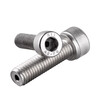 Bingneng 304 stainless steel hexagonal hollow exhaust screw vacuum hollow hole through hole threading screw M3-M12M20 M3*10 hole 1.5mm 20 pcs