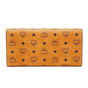 Quasi-new product MCM artificial leather long wallet wallet unisex cognac color gift