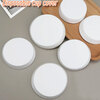 Disposable paper cup lids for glasses, universal custom paper cup lids, no-wash paper cup lids, hotel guest paper cup lids, white board 8cm diameter, 50 pieces, not including openings