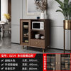 Shanlang solid wood sideboard living room tea cabinet restaurant storage cabinet storage cabinet home wine cabinet multi-functional kitchen bowl cabinet 0.84 m sideboard walnut color installation included
