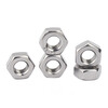 Jinchao 304 stainless steel hexagonal nut 316 hexagonal nut screw nut collection M2M3M4M5M6M8M10M12M16 M8 (10 pieces) 304