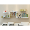 Yuanliang wall-mounted bookshelf upper wall bookshelf U-shaped bookshelf can be punched-free wall storage rack wall hanging wall living room length 60*width 20*height 15