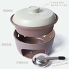 Pottery King ceramic dry pot solid alcohol stove pot integrated heating household small hot pot household casserole alcohol pot large size 2 liters + alcohol block one pack 27cm