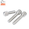 Baodefeng 304 stainless steel small head knurled hand screw GB836 round single head vertical grain adjustment screw bolt national standard M3x18 (2 pieces)