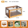 JEKO&JEKO foldable storage box toy storage box clothes storage box books moving packing box 55L yellow 1 pack