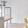 Mooke can be a door-to-top simple extremely narrow frameless invisible light luxury aluminum wooden door wall with the same color latex paint door aluminum honeycomb 27MM frame/inner flat inner opening